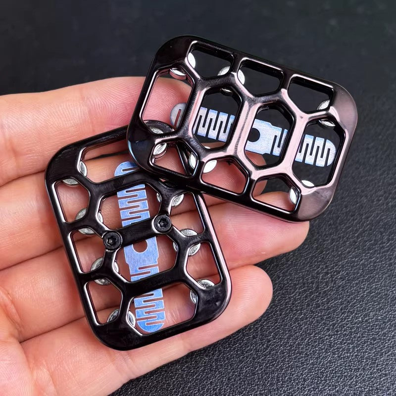 Metal Magnetic Fidget Slider with Rotating Action, Compact EDC Fidget Toy BLACK