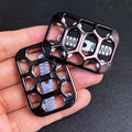 Metal Magnetic Fidget Slider with Rotating Action, Compact EDC Fidget Toy BLACK